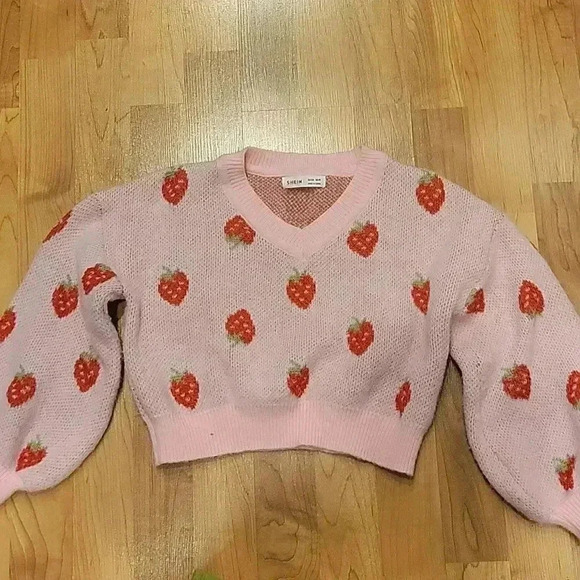 Shein Cropped Sweater Kids Size 9Y/Womens XXS NWOT - Picture 1 of 5